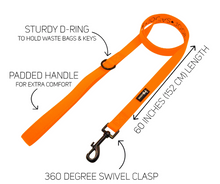 Load image into Gallery viewer, Neon Orange Leash