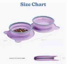 Load image into Gallery viewer, Travel 2-in-1 Collapsible Bowl