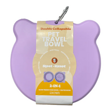 Load image into Gallery viewer, Travel 2-in-1 Collapsible Bowl