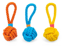 Load image into Gallery viewer, Rope Ball Tug w/ Handle