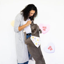 Load image into Gallery viewer, Conversation Hearts Dog Bandana
