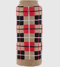 Load image into Gallery viewer, Tan Plaid Sweater
