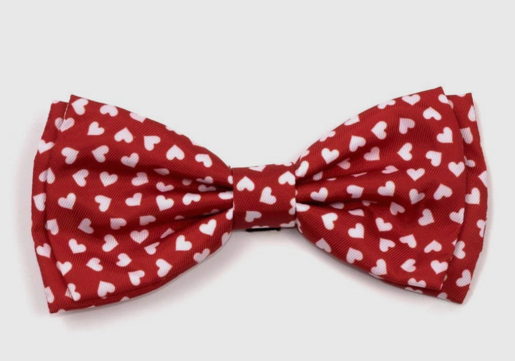 Hearts Bow Tie Pink