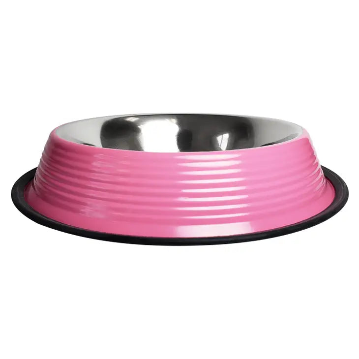 Non Skid Pink Bowl