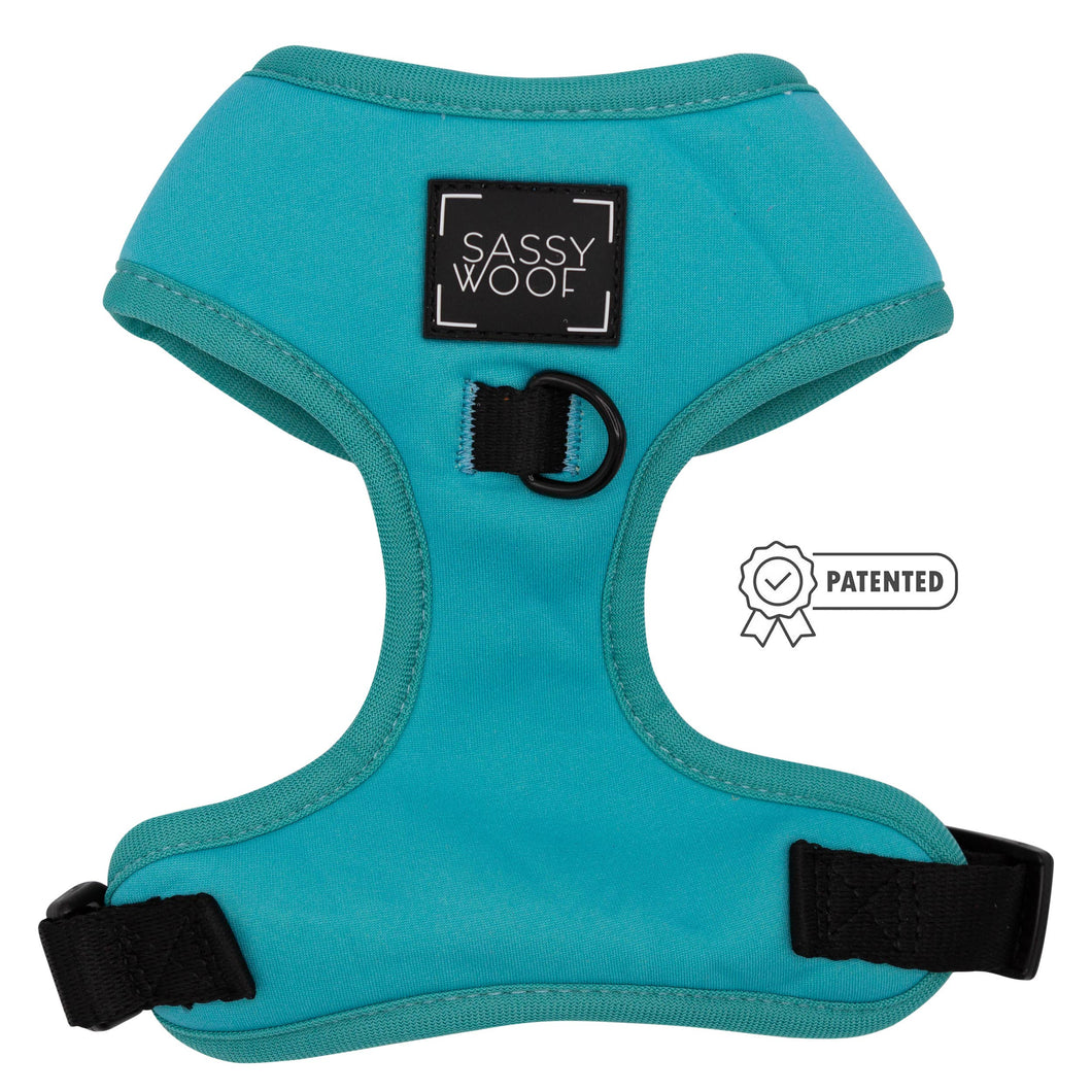 Sassy Woof Harness Neon Blue