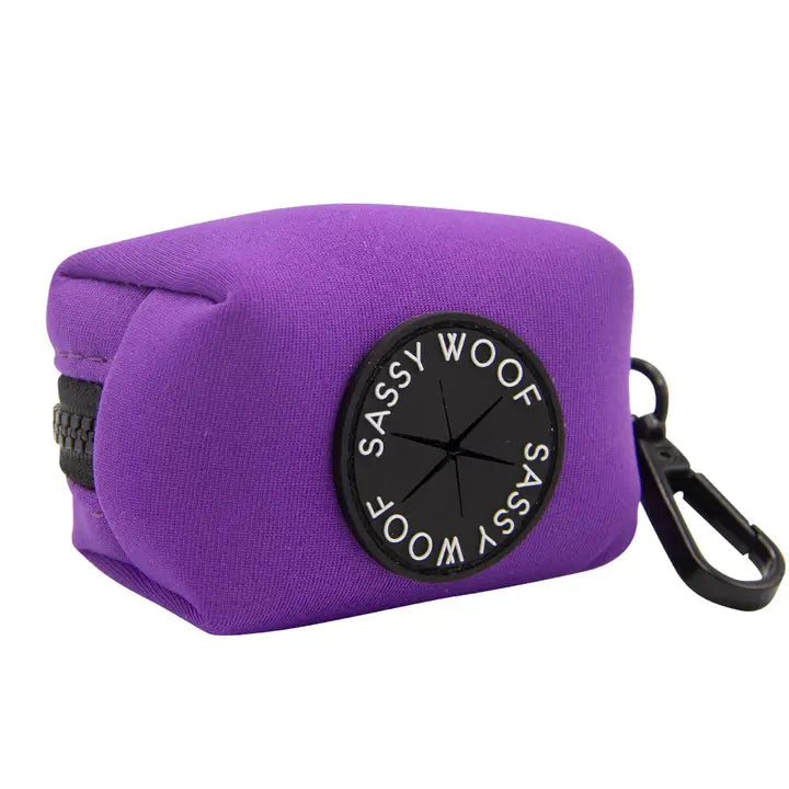 Neon Purple Poop Bag Holder