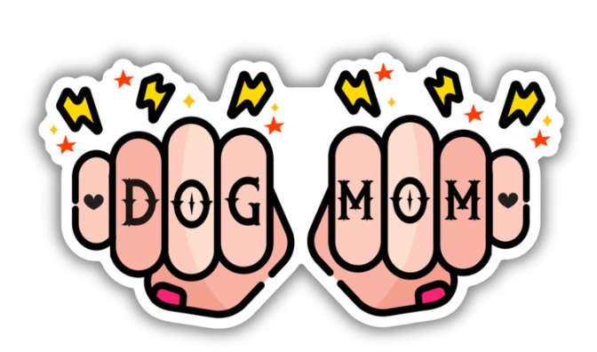 Tattoo Dog Mom Knuckles