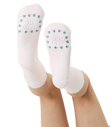 Dog Lover Fuzzy Crew Socks