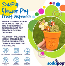 Load image into Gallery viewer, Flower Pot Treat Dispenser &amp; Enrichment
