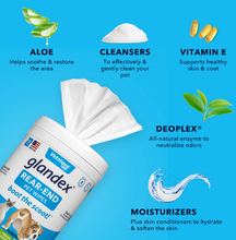 Load image into Gallery viewer, Glandex Anal Gland Pet Wipes 100ct
