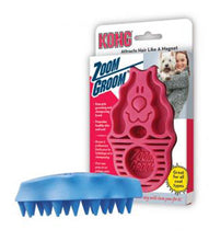 Load image into Gallery viewer, KONG Zoomgroom Rubber Dog Brush 1ea/LG
