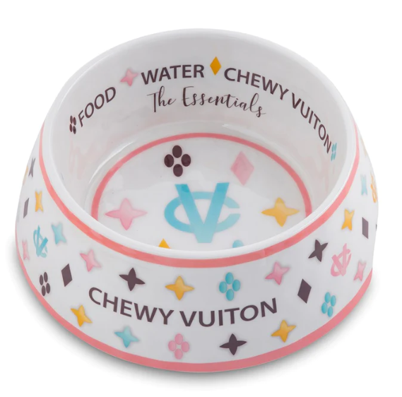 White Chewy V Bowl