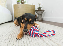 Load image into Gallery viewer, Red White &amp; Blue Rope Toy
